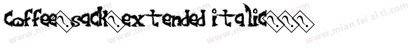 Coffee-Sack-Extended Italic字体转换